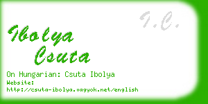 ibolya csuta business card